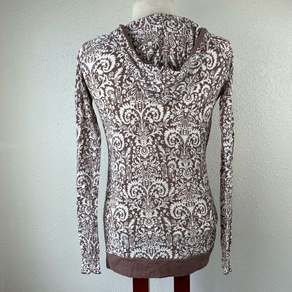 Maurices Paisley V-Neck Hoodie Size S EUC - Picture 4 of 5
